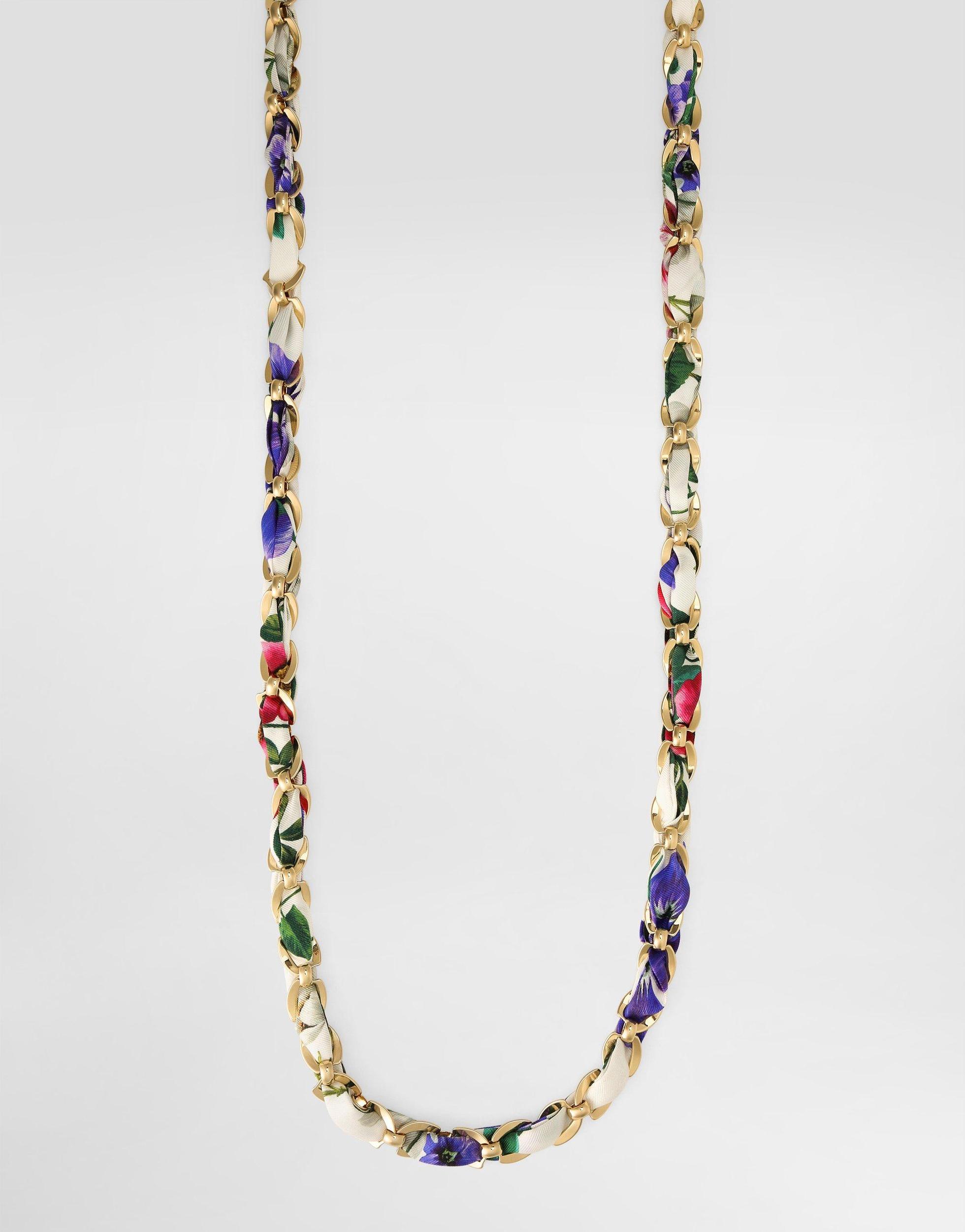 DOLCE & GABBANA Bejeweled Chain Strap In Print Product Image