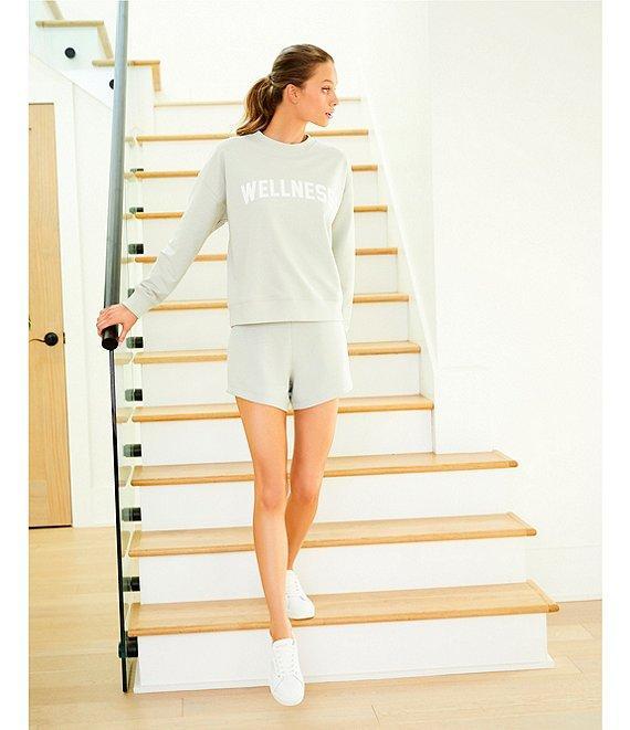 Antonio Melani Active Wellness Crew Neck Long Sleeve Sweatshirt Product Image