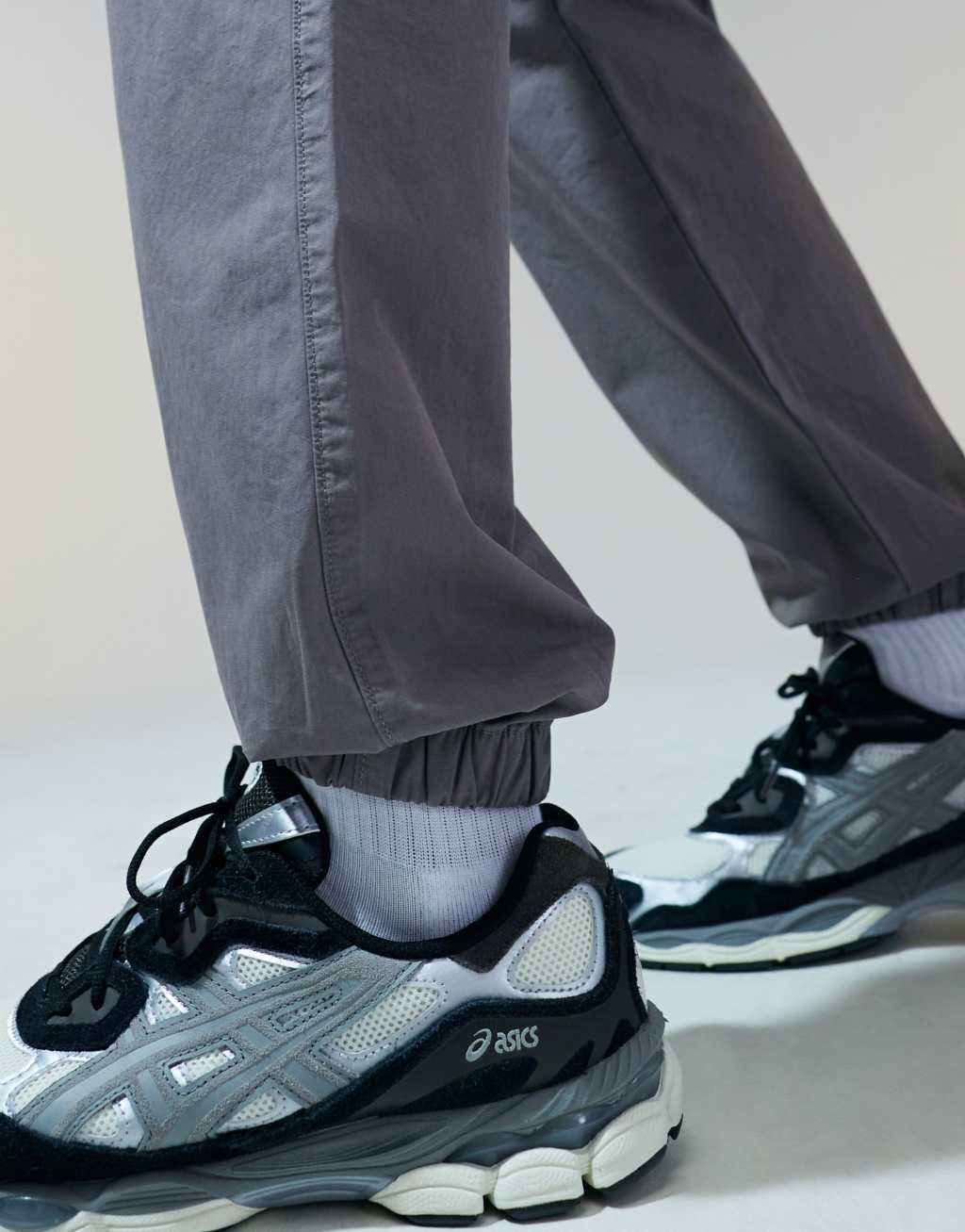 ASOS DESIGN pull on pants in washed gray Product Image