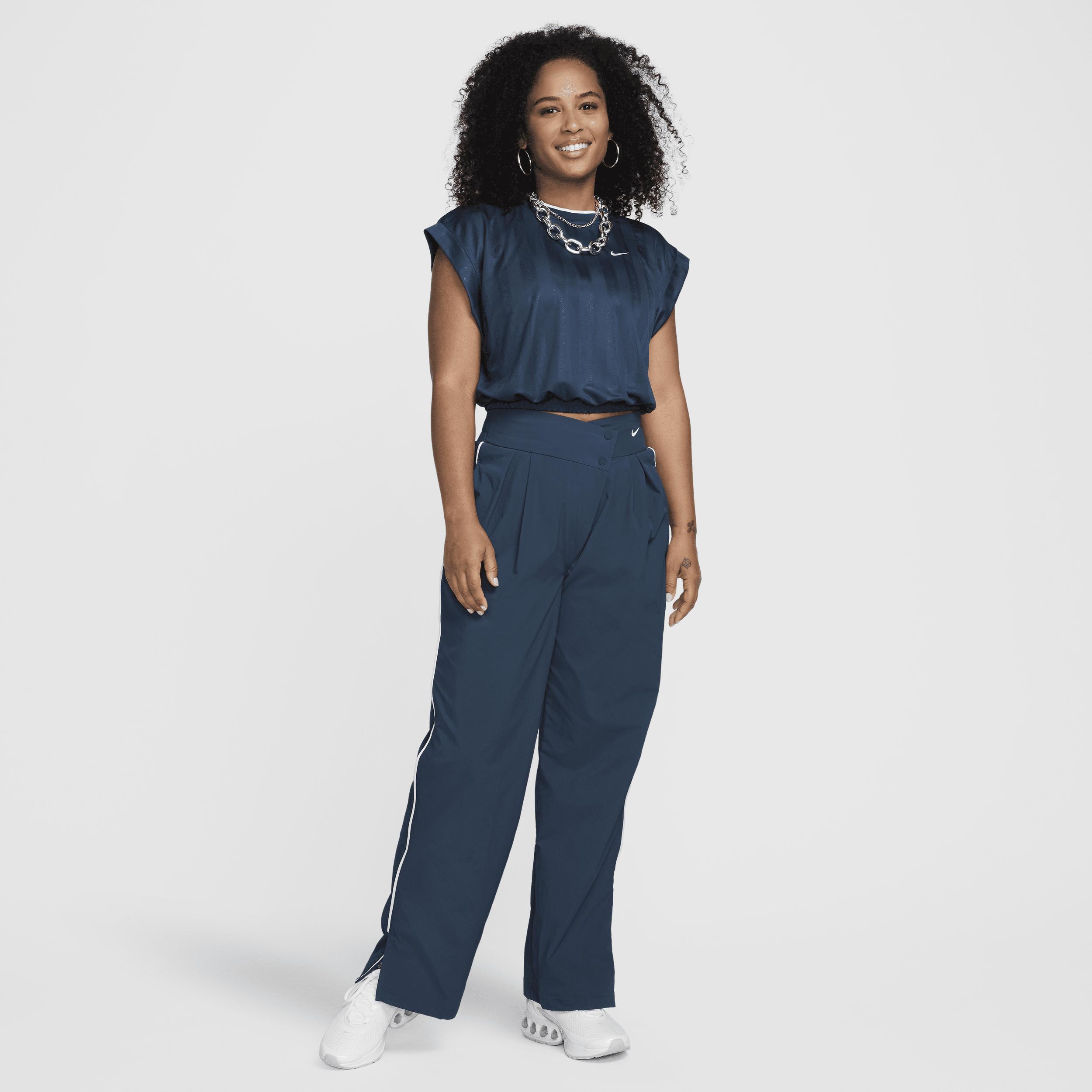 Nike Sportswear Collection Women's Dri-FIT Short-Sleeve Jacquard Jersey Product Image