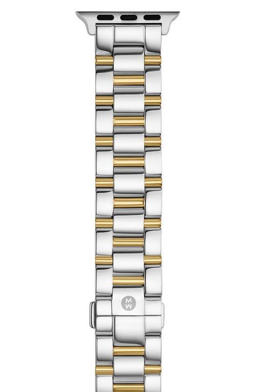 Womens Apple Watch Two-Tone Stainless Steel Bracelet Strap/38/40/41 & 42/44/45/49MM Product Image