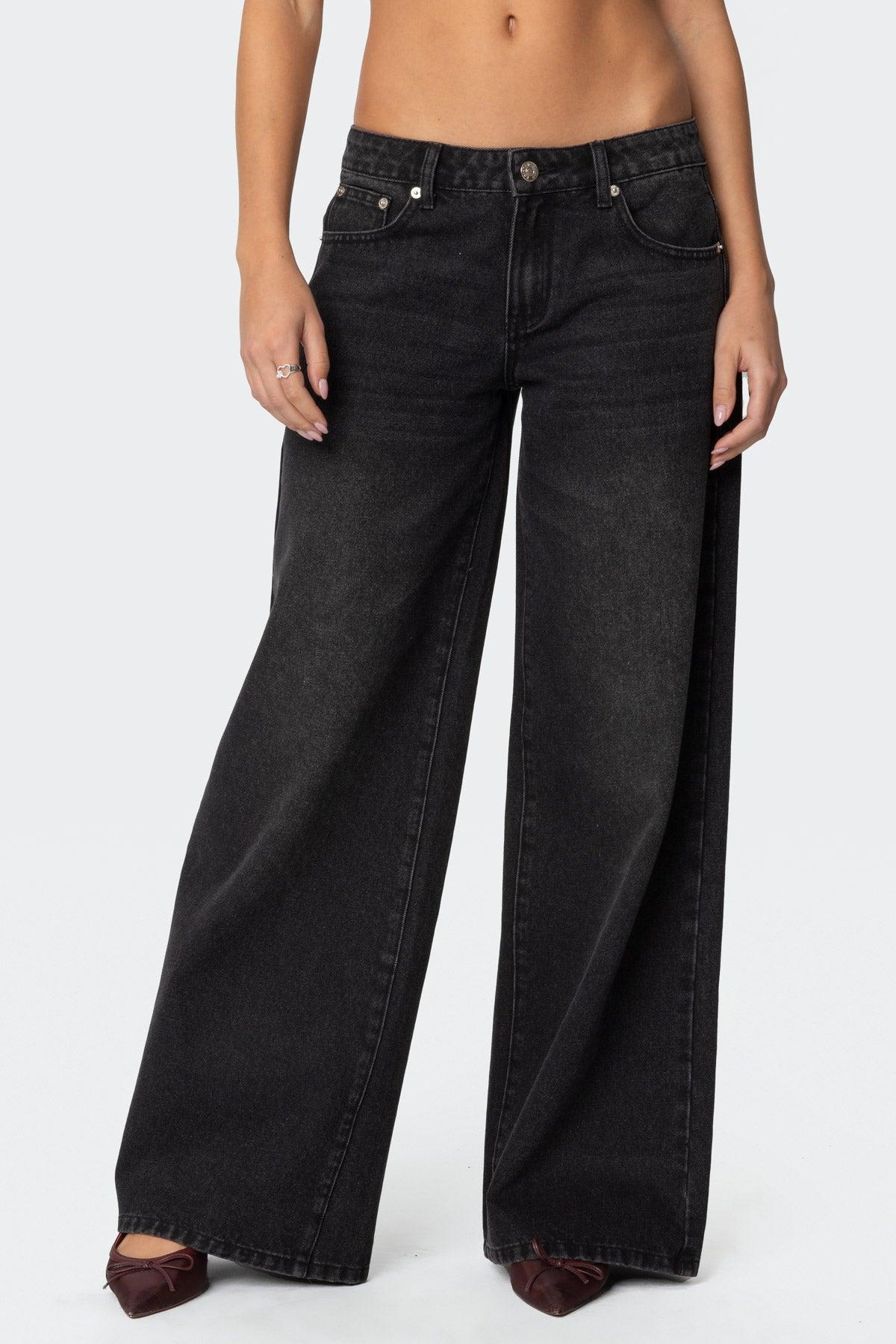 Vyxen Vintage Washed Low Rise Jeans Product Image