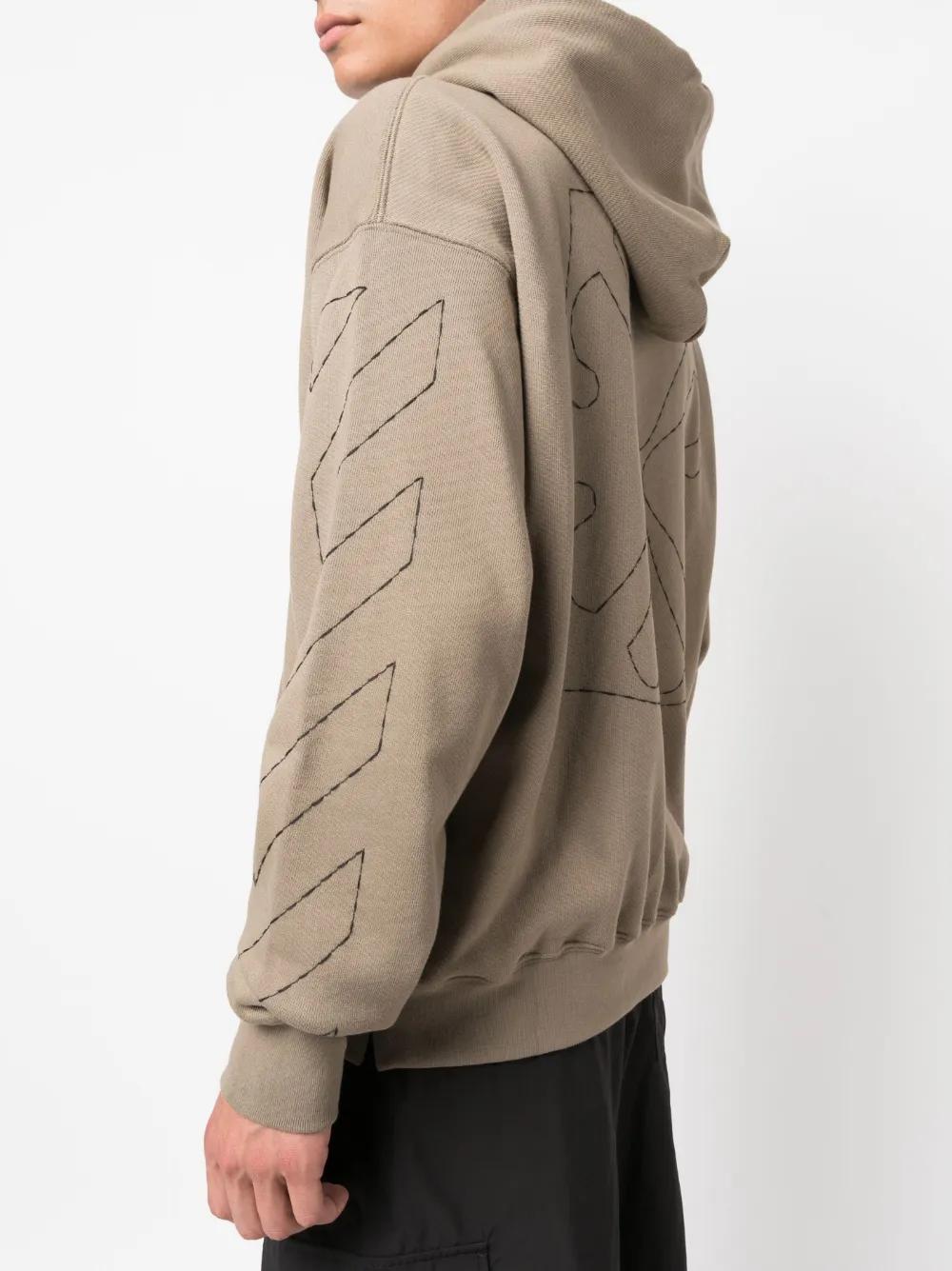 Off Stitch cotton hoodie Product Image
