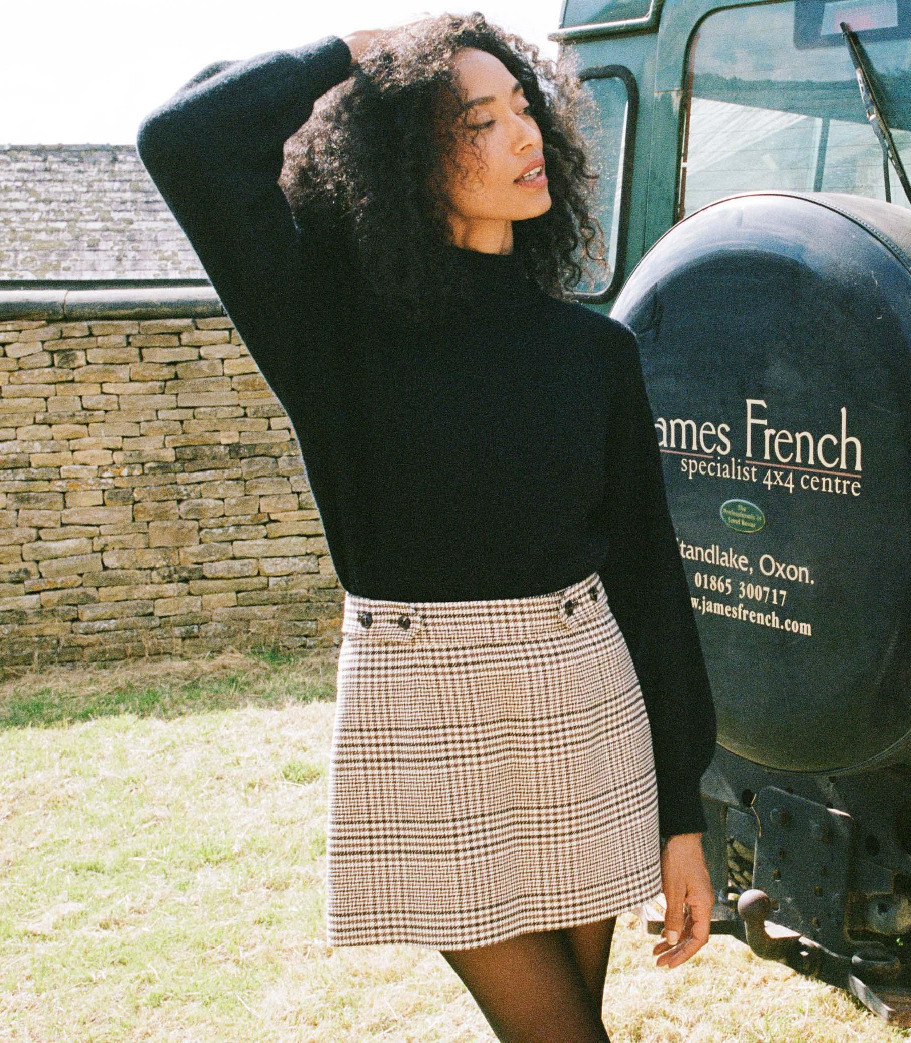 CHIERI SKIRT -- SOMMERVILLE CHECK Product Image