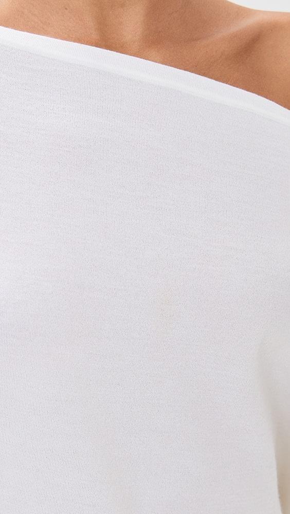 SIMKHAI Lavina Draped Off Shoulder Sweater | Shopbop Product Image