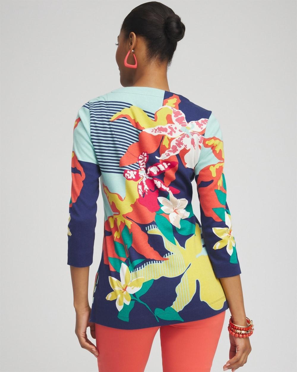 Floral V-neck Tunic Product Image