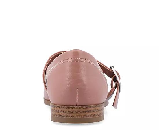 Womens Journee Collection Tru Comfort Foam Caspian Square Toe Loafer Flats Pink Product Image