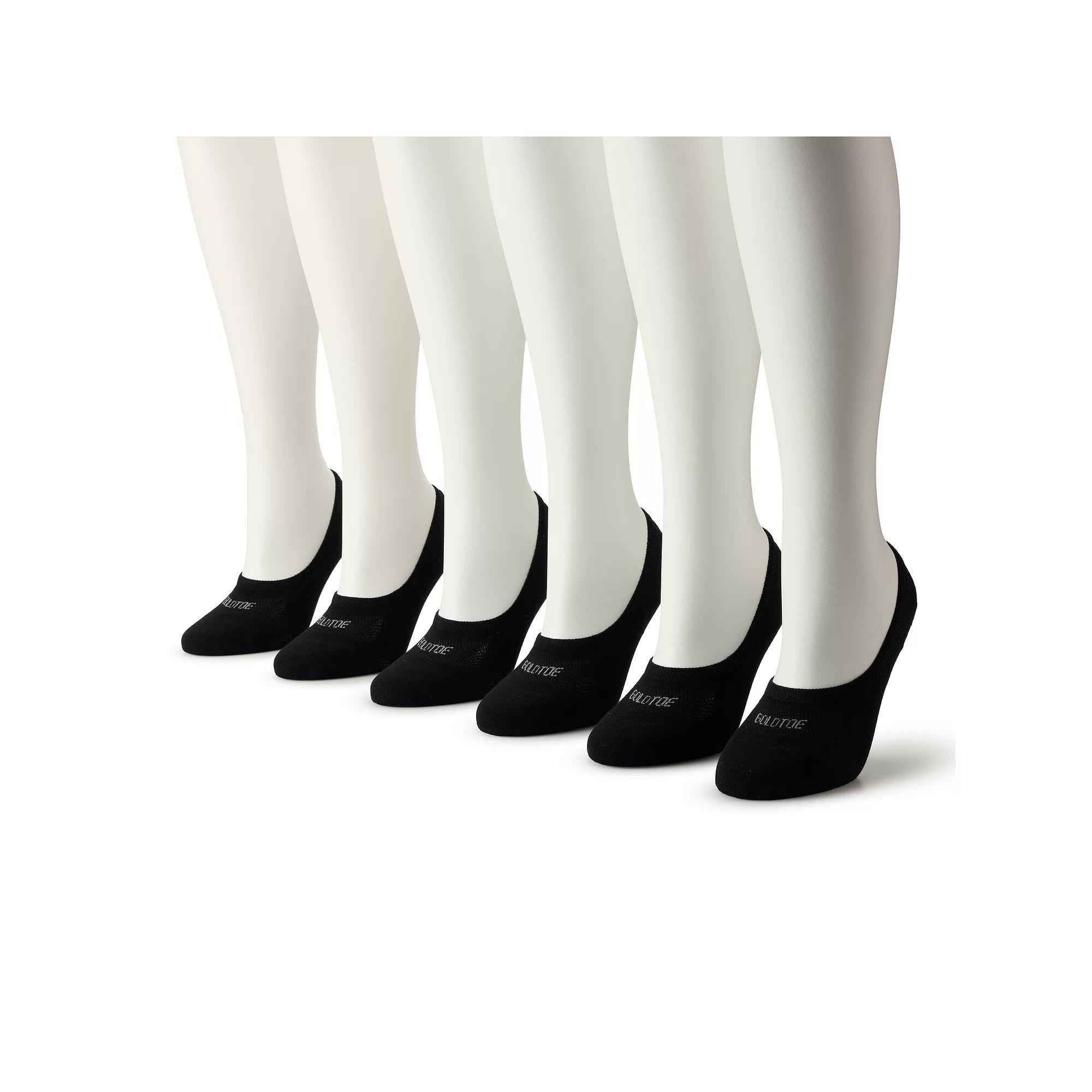 Women's GOLDTOE® 6-Pack Everyday Ballerina No-Show Socks, Size: 9-11, Beige Product Image