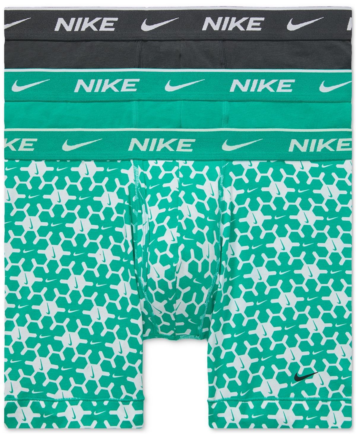 Men's Nike Dri-FIT Essential 3-pack Stretch Boxer Briefs, Size: XXL, Navy Blue Black Product Image