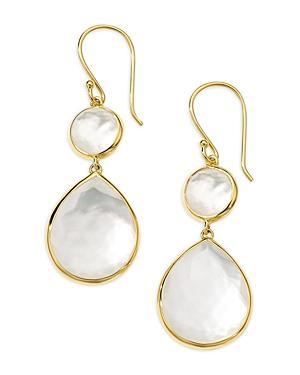 Ippolita 18K Yellow Gold Rock Candy Mother of Pearl & Rock Crystal Doublet Drop Earrings Product Image