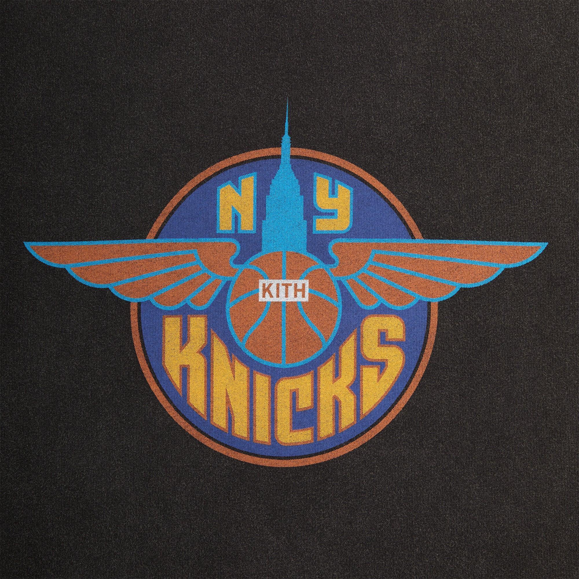 Kith for the New York Knicks Vintage Nelson Crewneck - Black Male Product Image