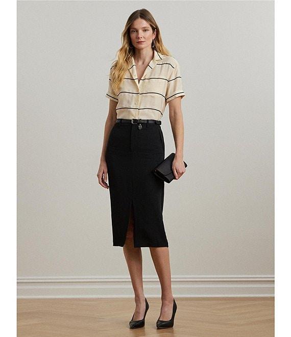 Lauren Ralph Lauren Stretch Cady Pencil Skirt Product Image