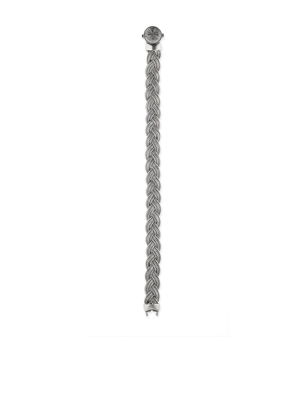 diamond-cut flat braided bracelet Product Image