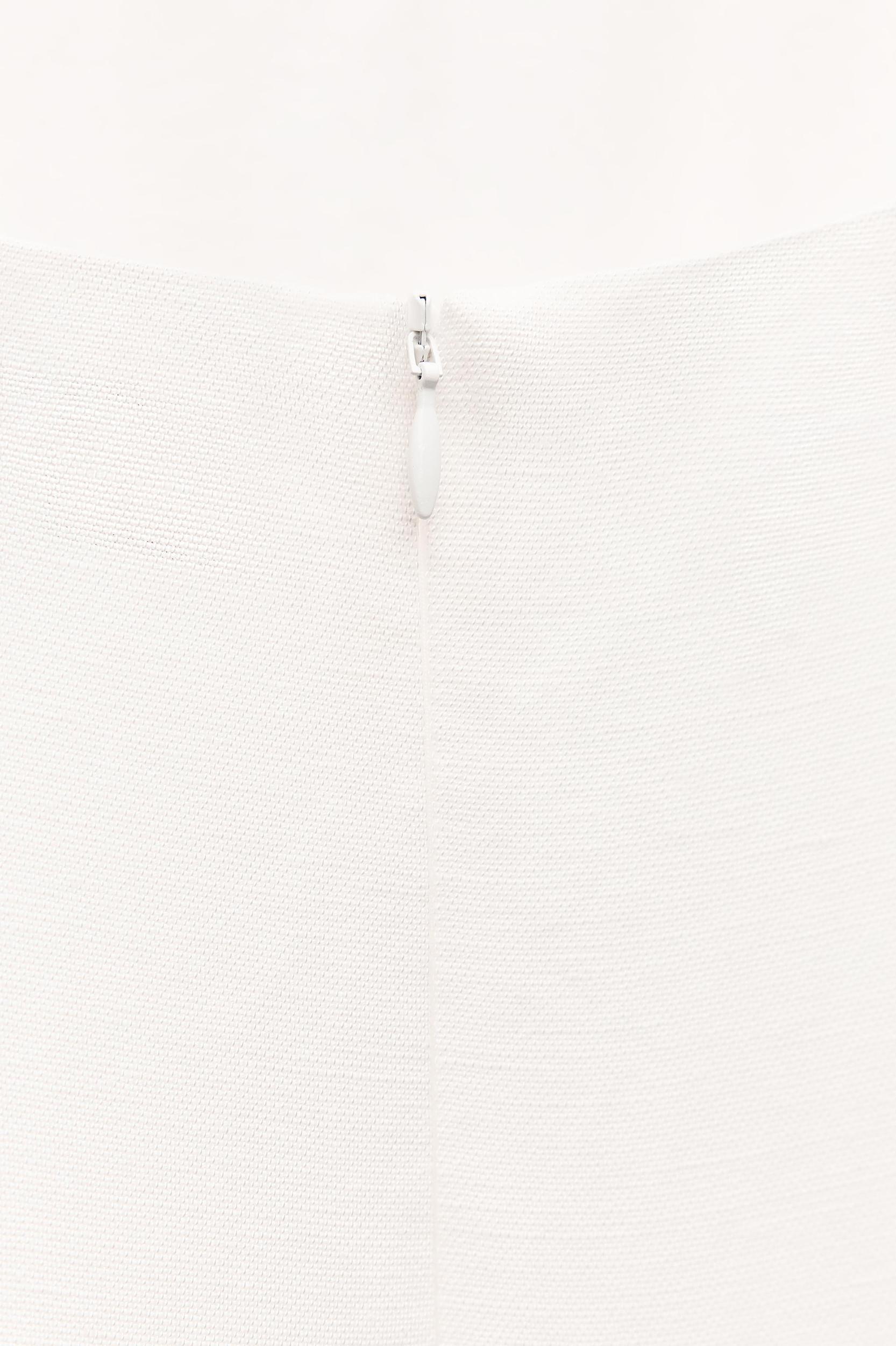 LINEN BLEND MIDI DRESS ZW COLLECTION Product Image