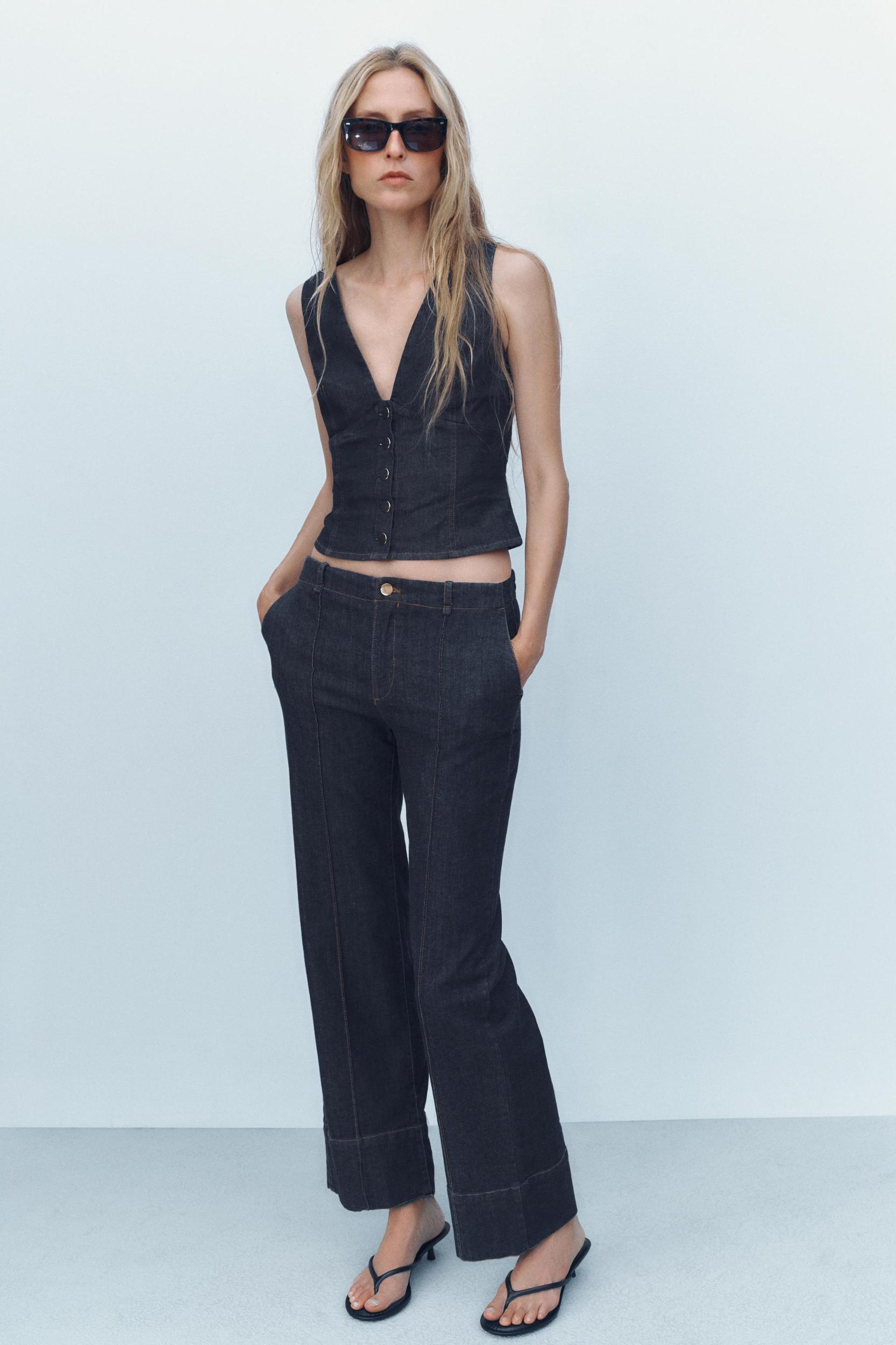 Z1975 DENIM CROP TOP Product Image