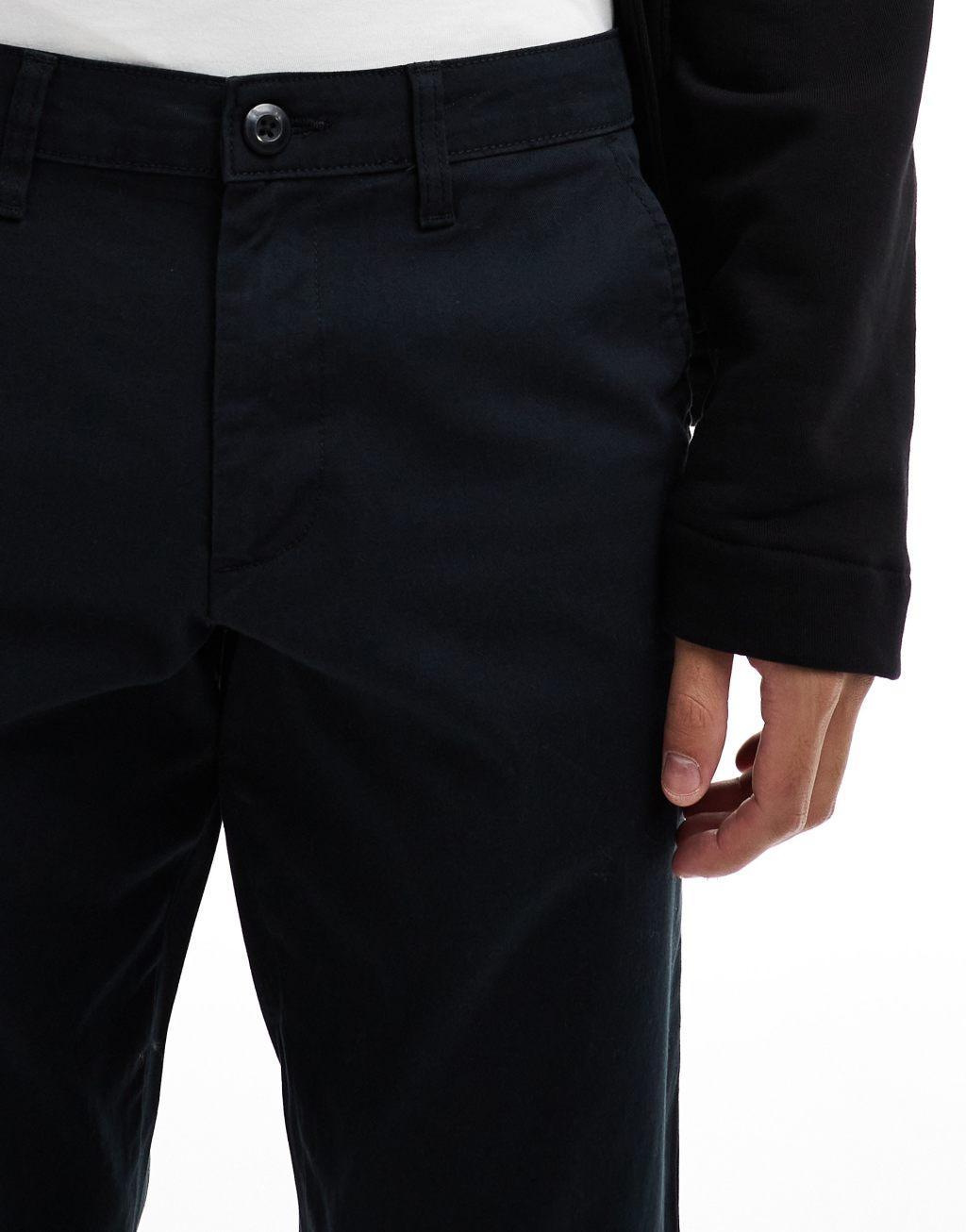 ASOS DESIGN slim chinos in black Product Image