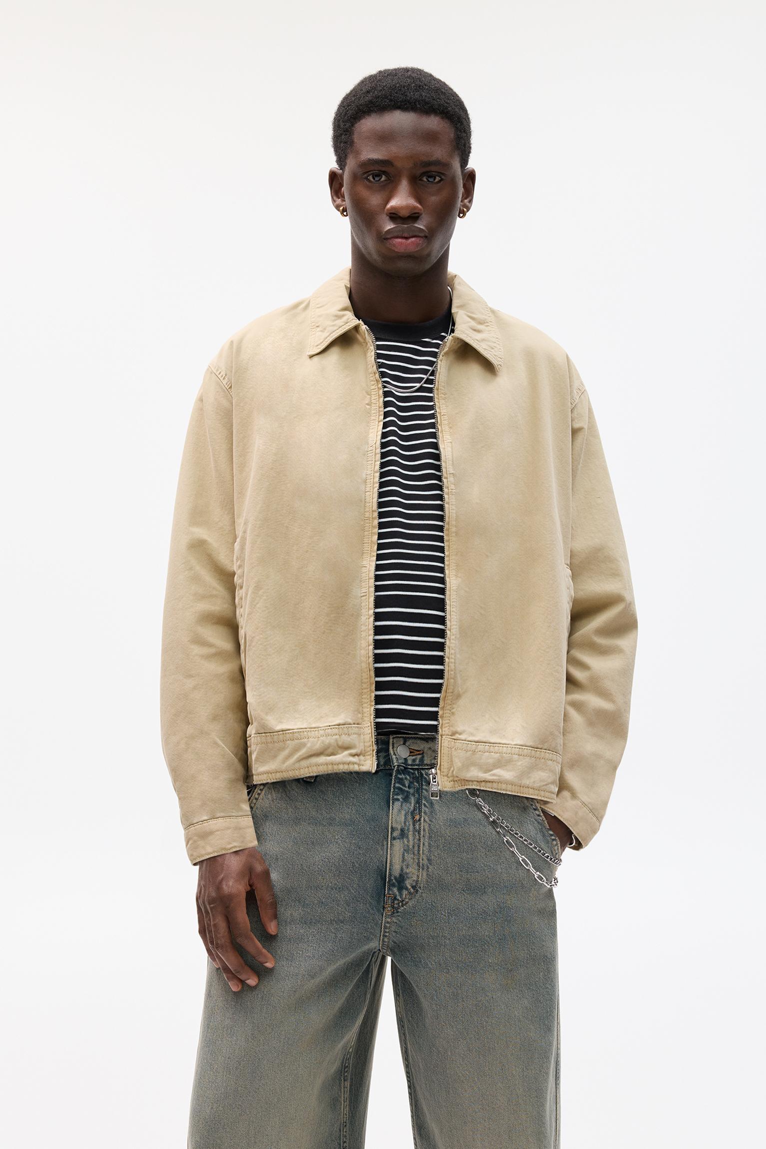 Cotton jacket with zipper Product Image