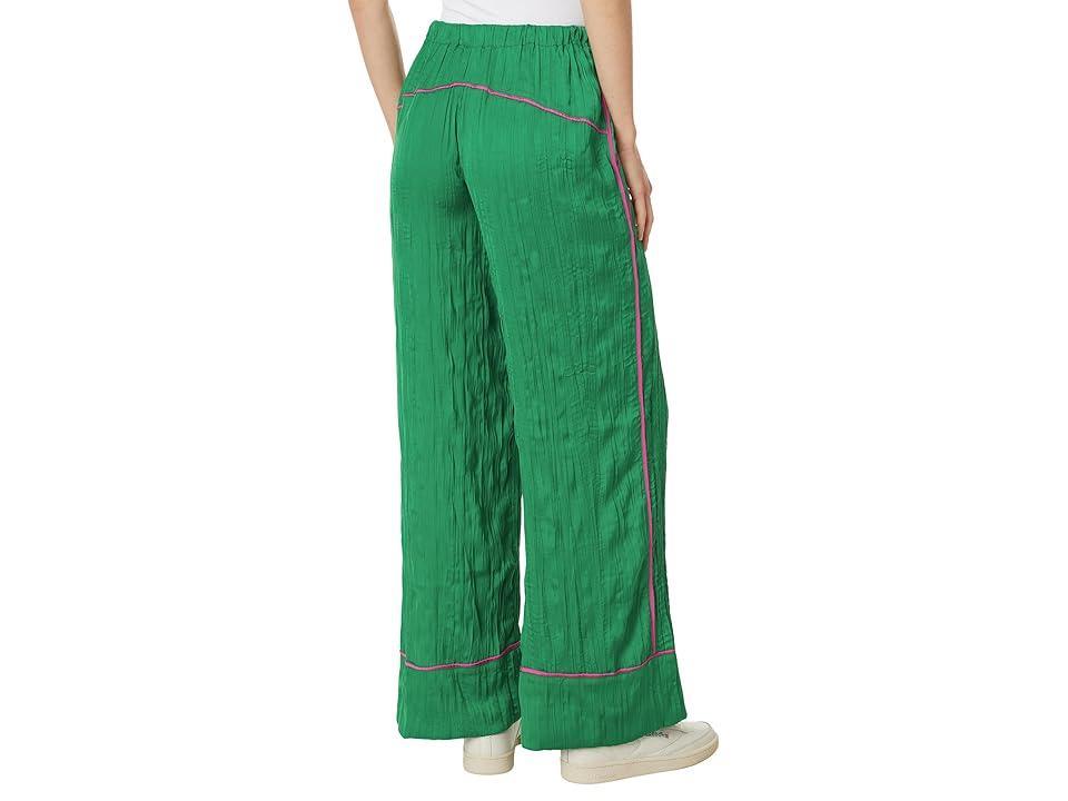 Free People All Out Satin Pants (Rolling Hills) Women's Jeans Product Image