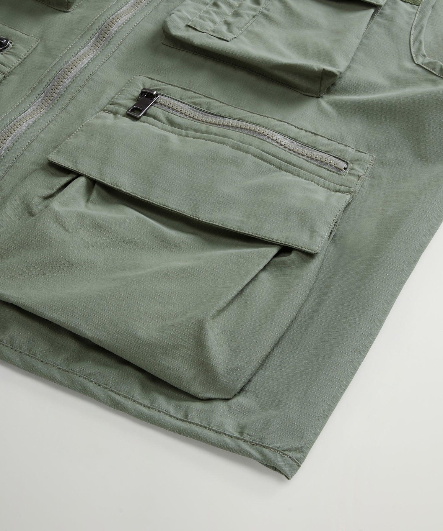 Todd Snyder x Woolrich Fishing Vest in Sage Product Image