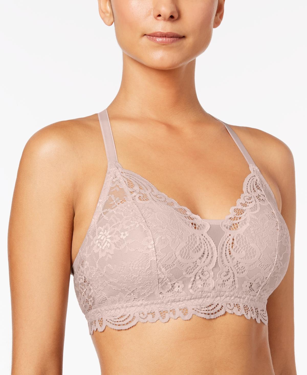 Bali® Lace Desire® Wireless Bra DF6591, Women's, Size: XL, Brown Product Image