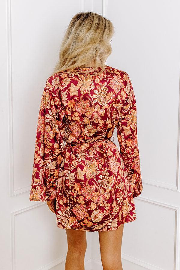Tuscany Touring Satin Wrap Dress Product Image