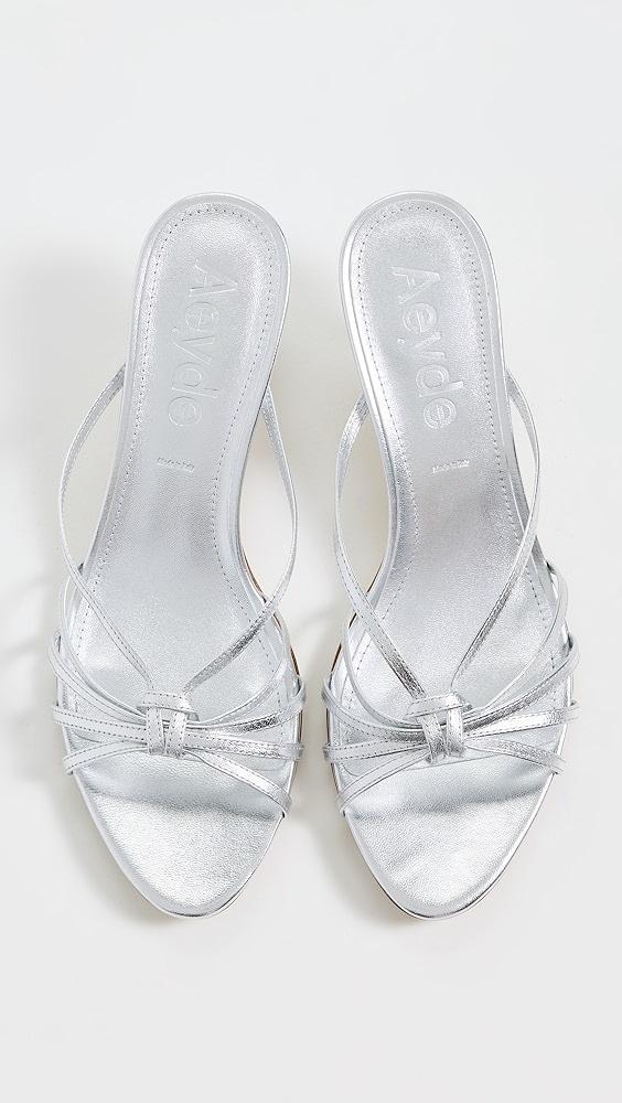 AEYDE Abby Laminated Nappa Leather Sandals | Shopbop Product Image