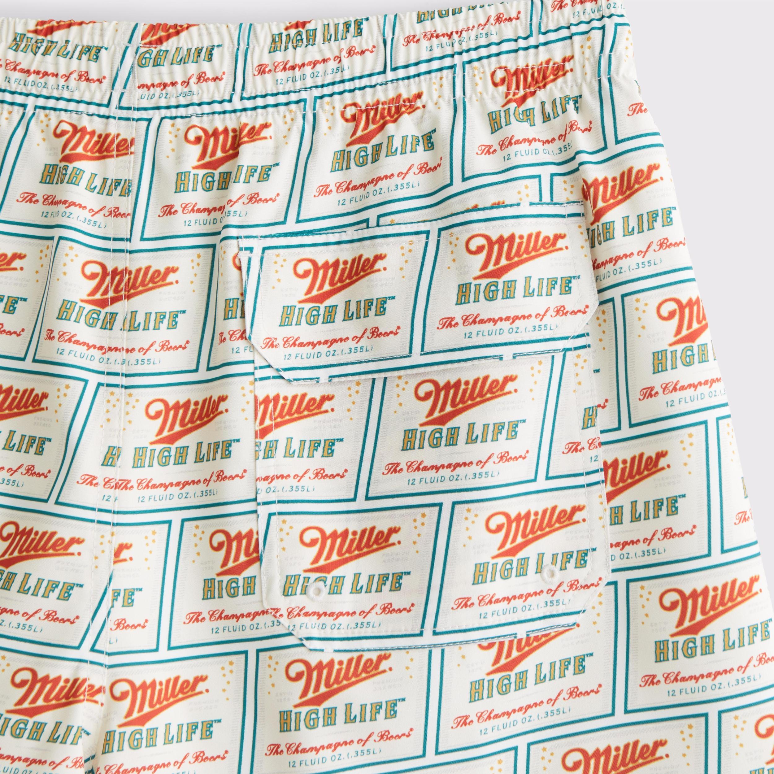 Pull-On Wide Seersucker Swim Trunk Product Image