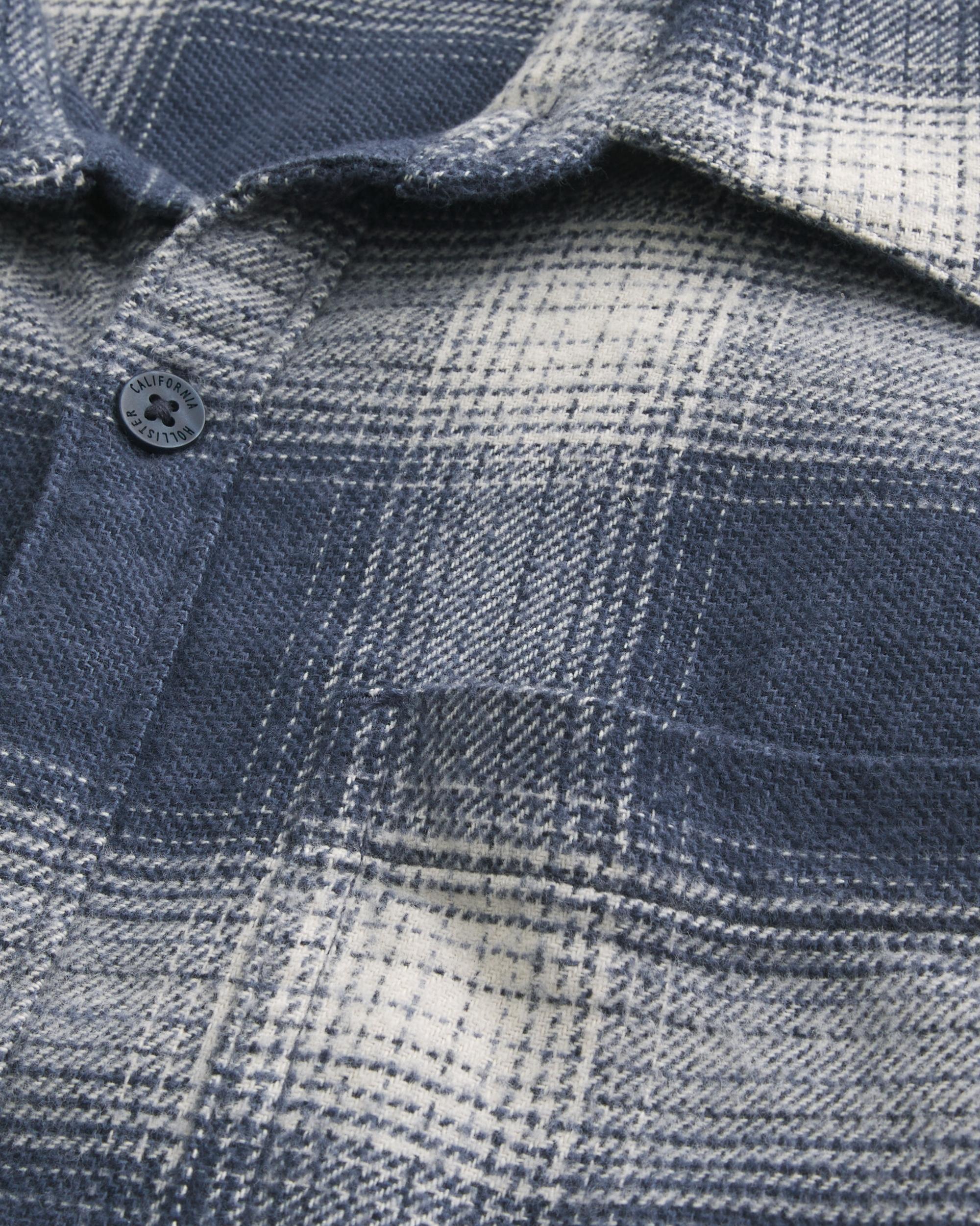 Flannel Button-Through Overshirt Product Image