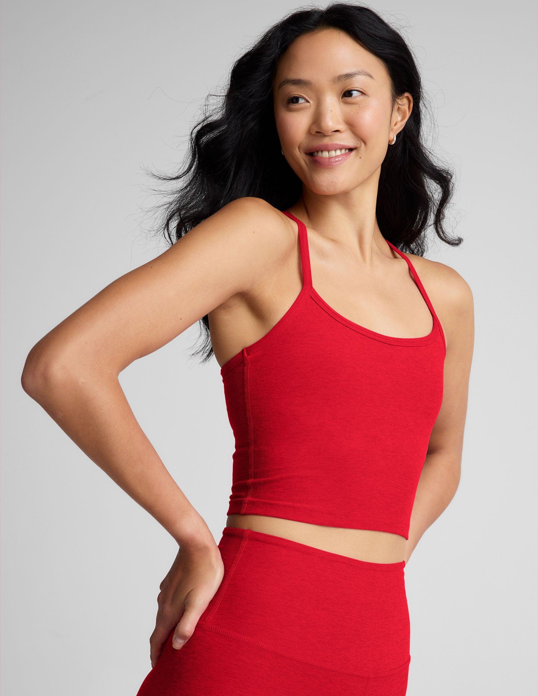 Spacedye Slim Racerback Cropped Tank Product Image
