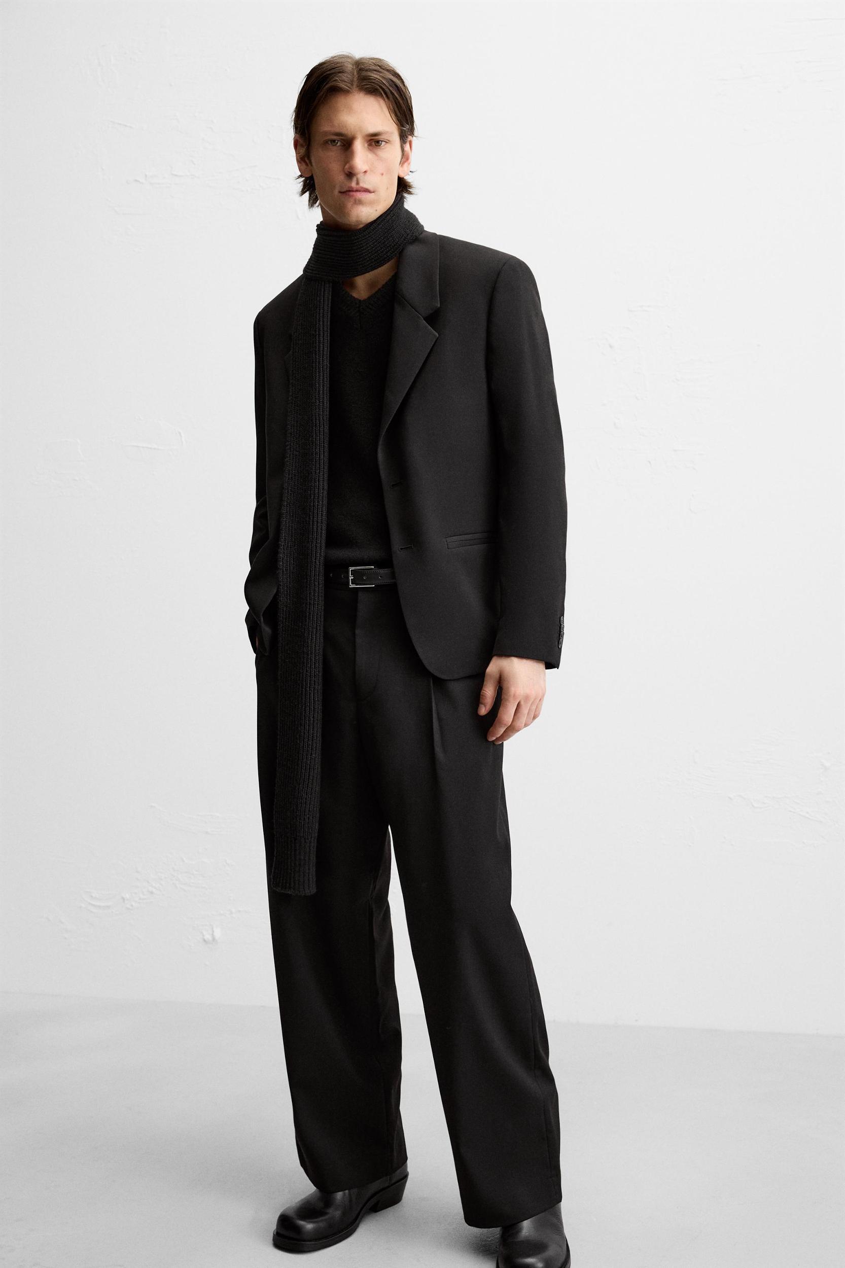 TEXTURED SUIT PANTS Product Image