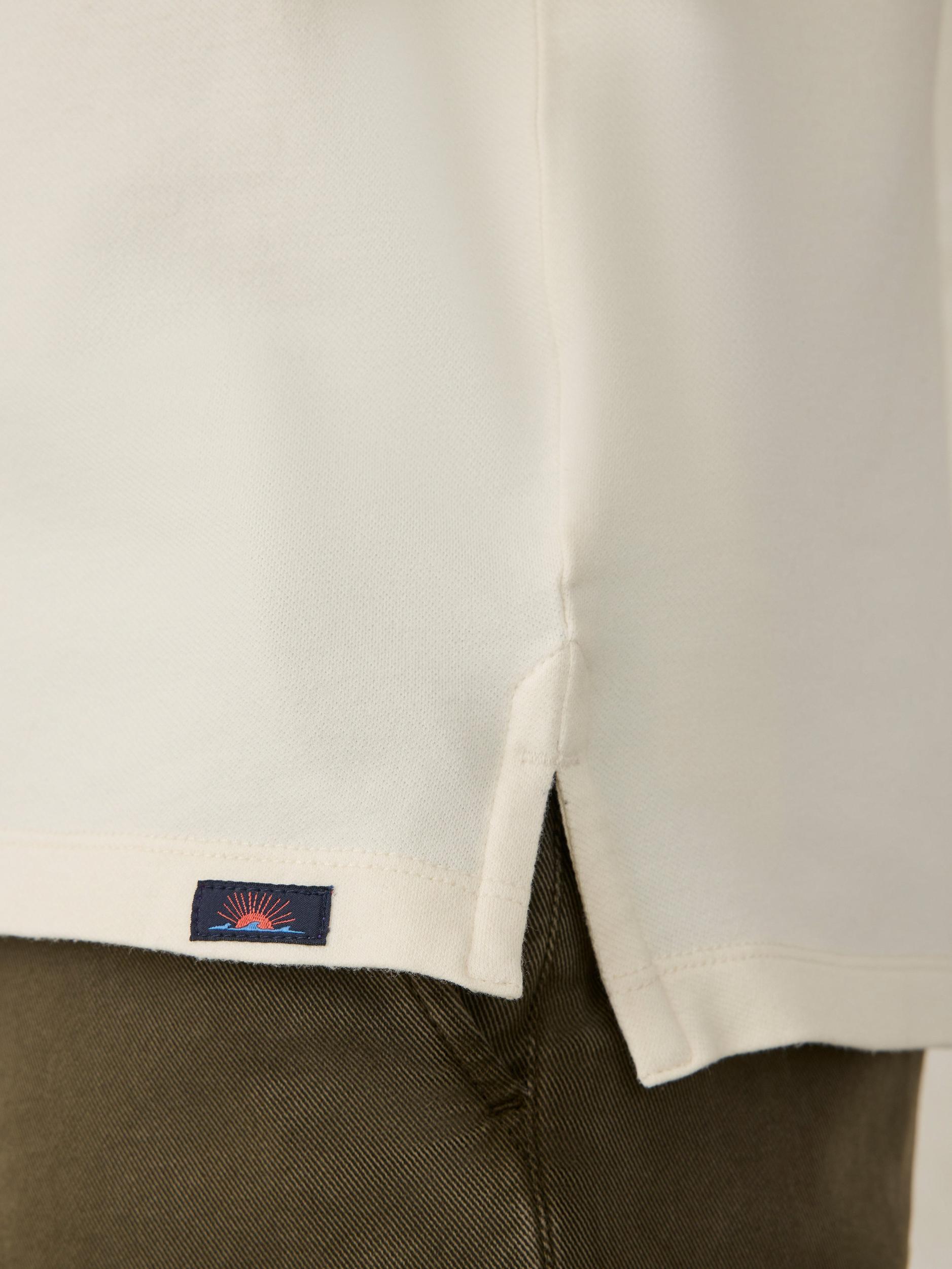 Long-Sleeve Field Knit Polo - Coastal Cream Male Product Image
