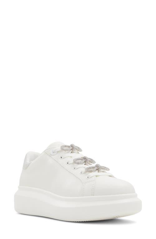 ALDO Merrick - Women's Low Top Sneaker Sneakers - White, Size 9 Product Image