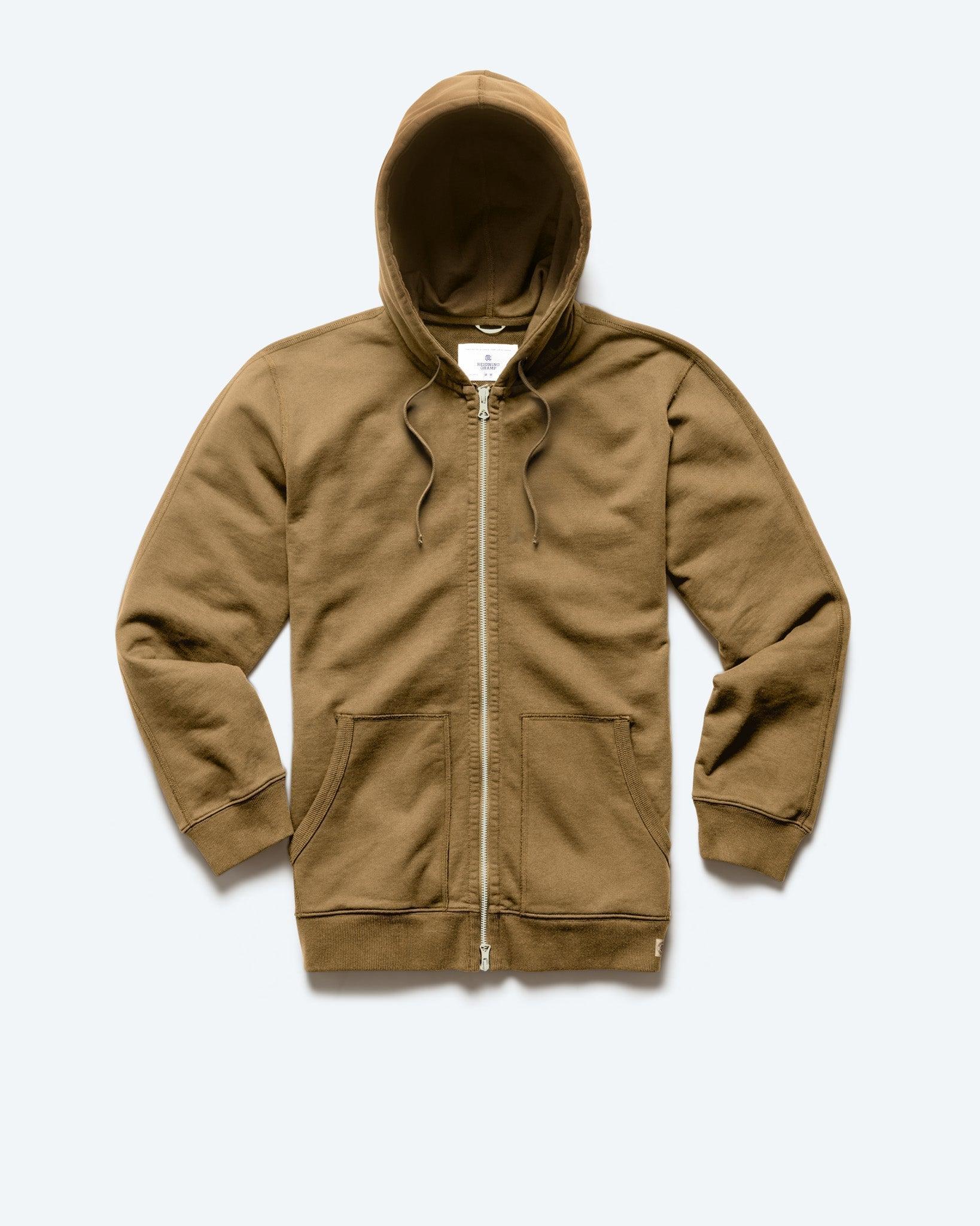 Midweight Terry Classic Full Zip Hoodie - Vault Male Product Image