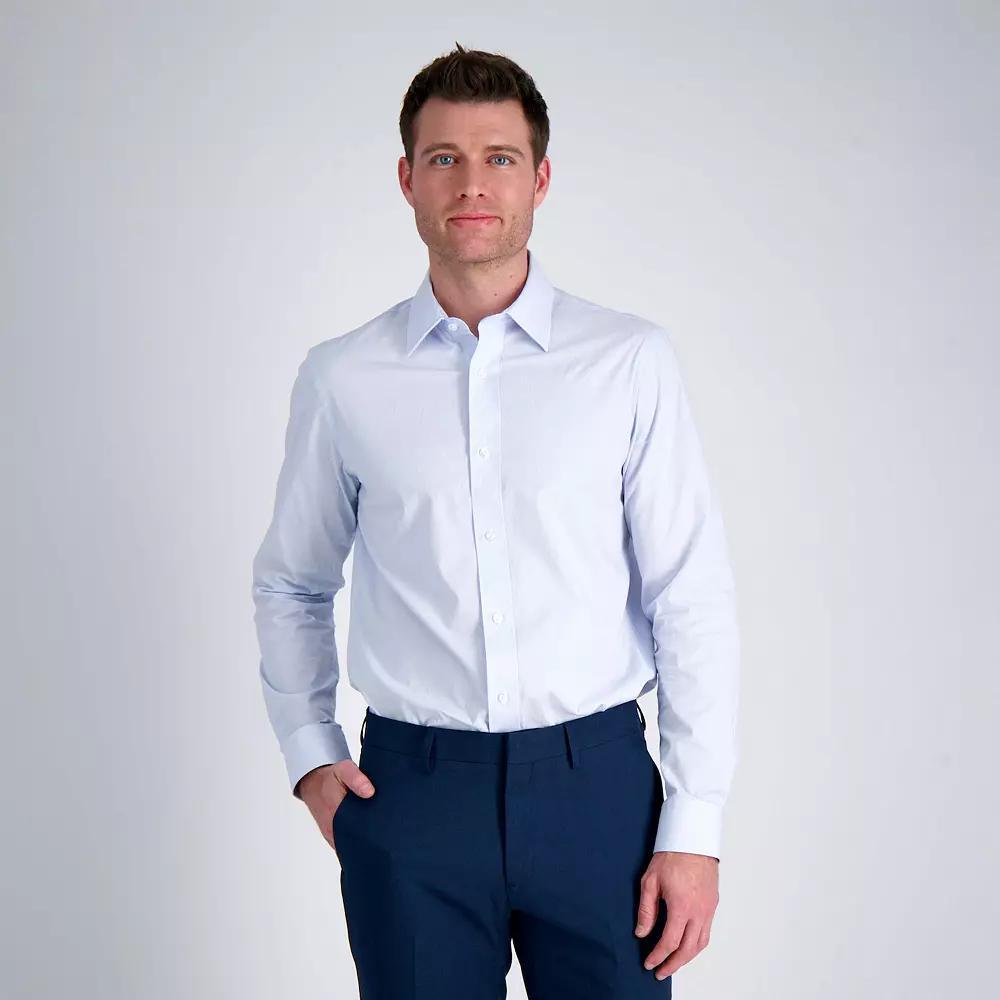 Men's Haggar® Premium Comfort Classic Fit Wrinkle Resistant Dress Shirt, Size: 16.5-34/35, White Product Image