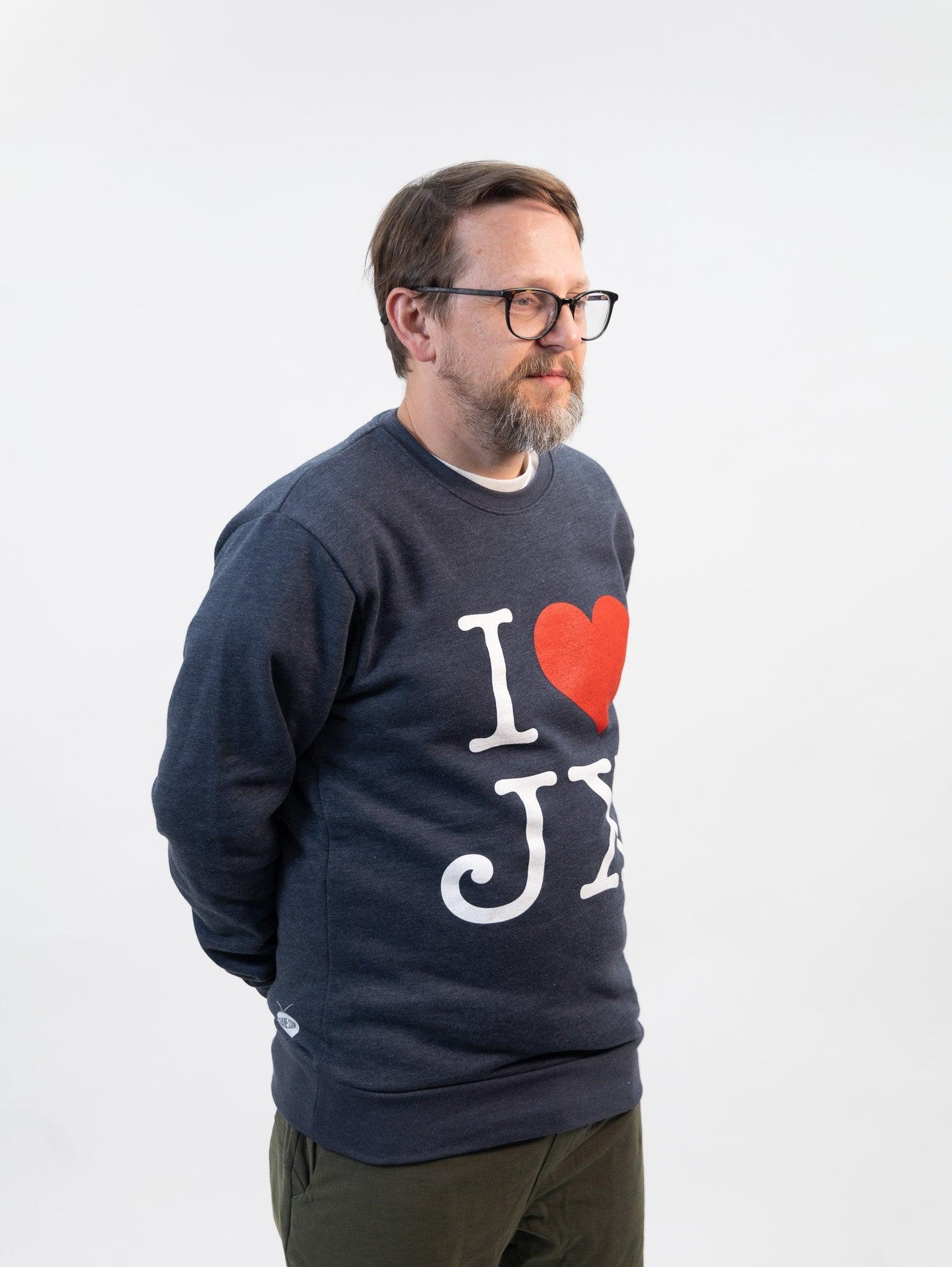 I Heart JX Crew Neck Sweatshirt Product Image