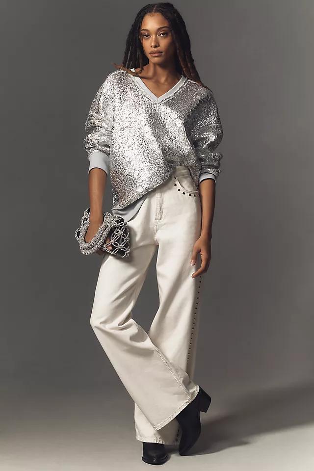 Pilcro Foil Sherpa Tunic Product Image
