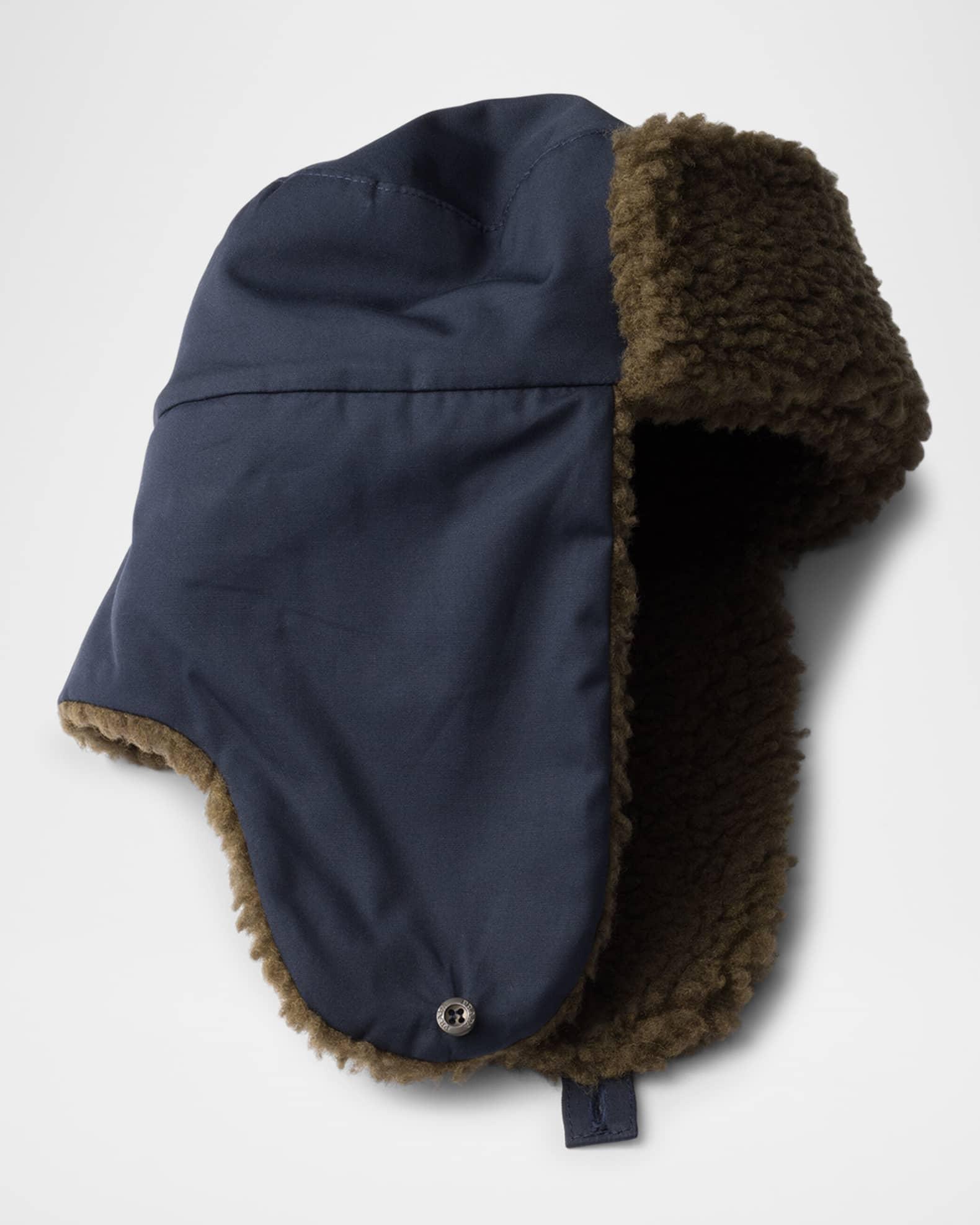 Men's Poplin Trapper Hat With Fleece Lining Product Image