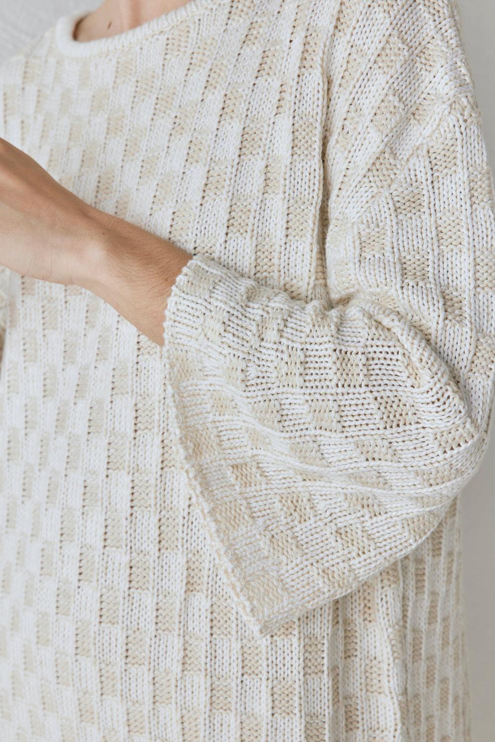 Pia Knit Tunic Cream Product Image