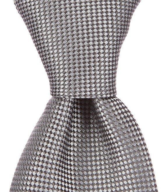 Cremieux Oxford Solid Traditional 3 1/4#double; Silk Tie Product Image