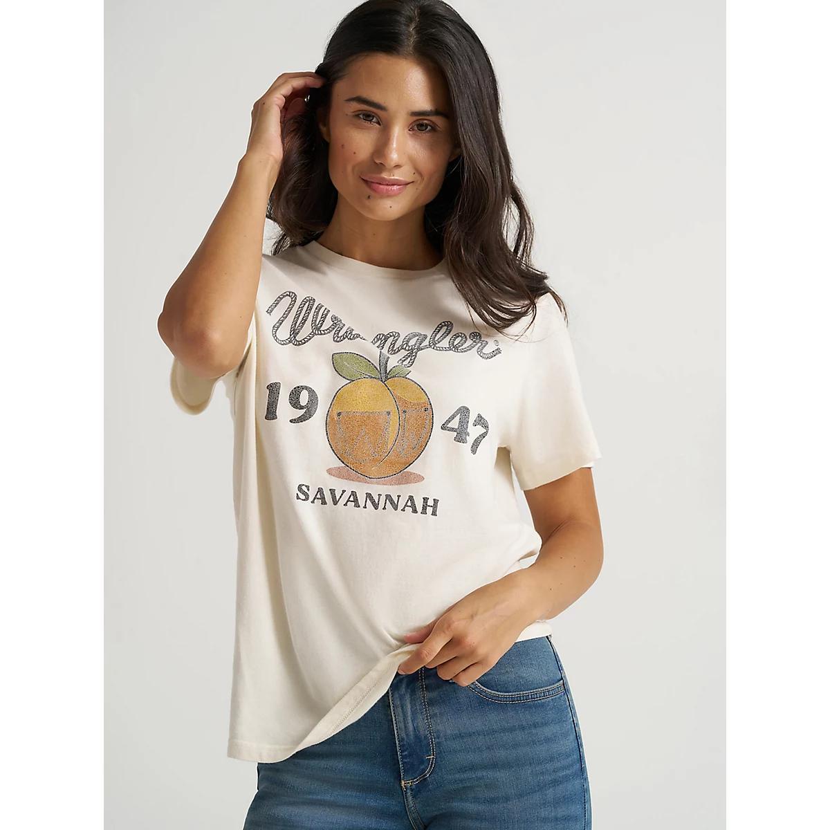 Women's Savannah Peach Graphic Tee | Women's TOPS | Wrangler® Product Image