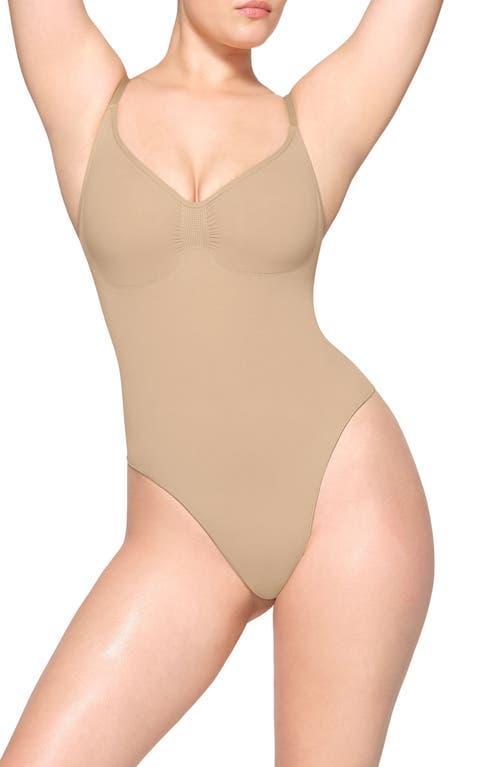 Womens Seamless Sculpt Thong Bodysuit Product Image