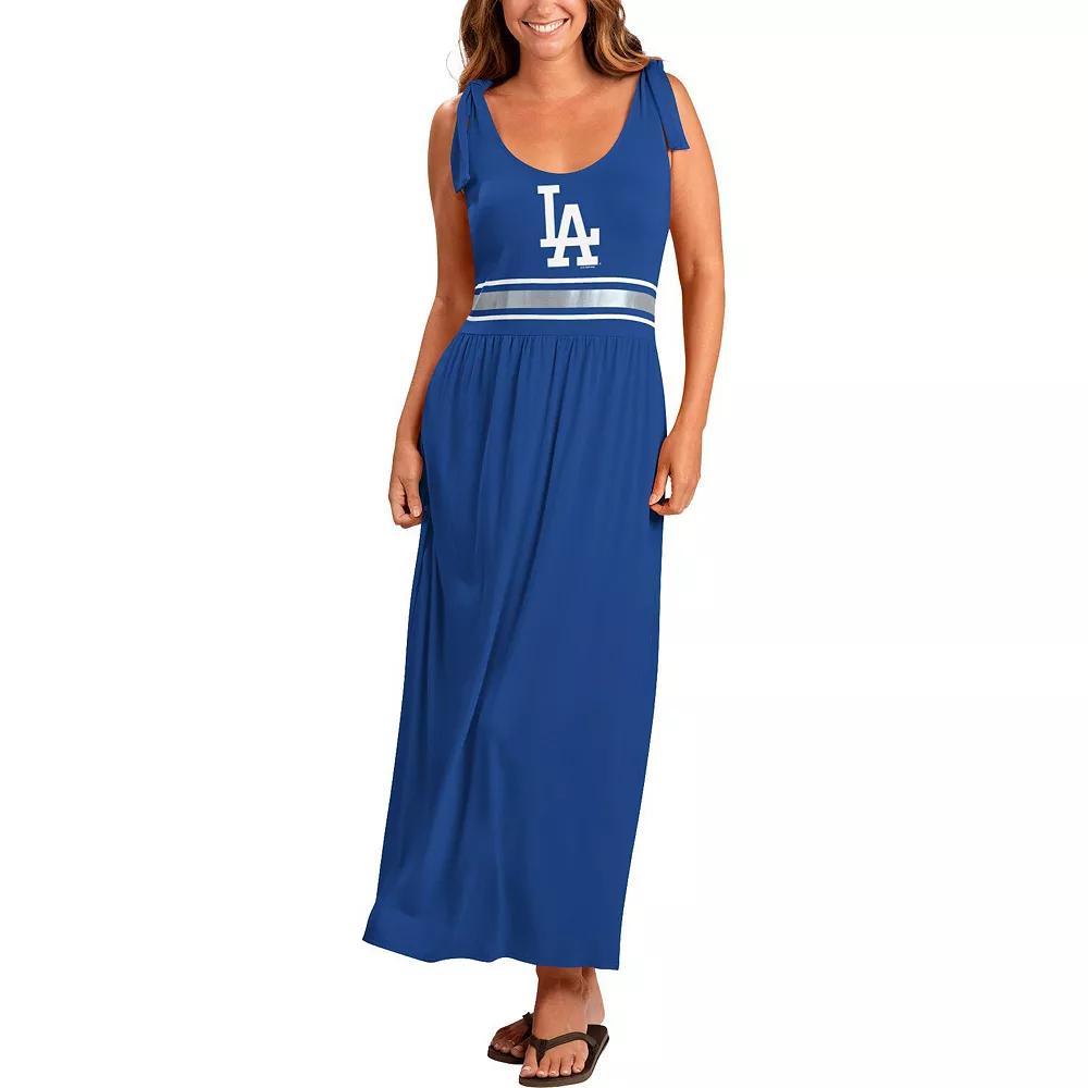 Women's G-III 4Her by Carl Banks Royal Los Angeles Dodgers Game Over Maxi Dress, Size: Large, Blue Product Image