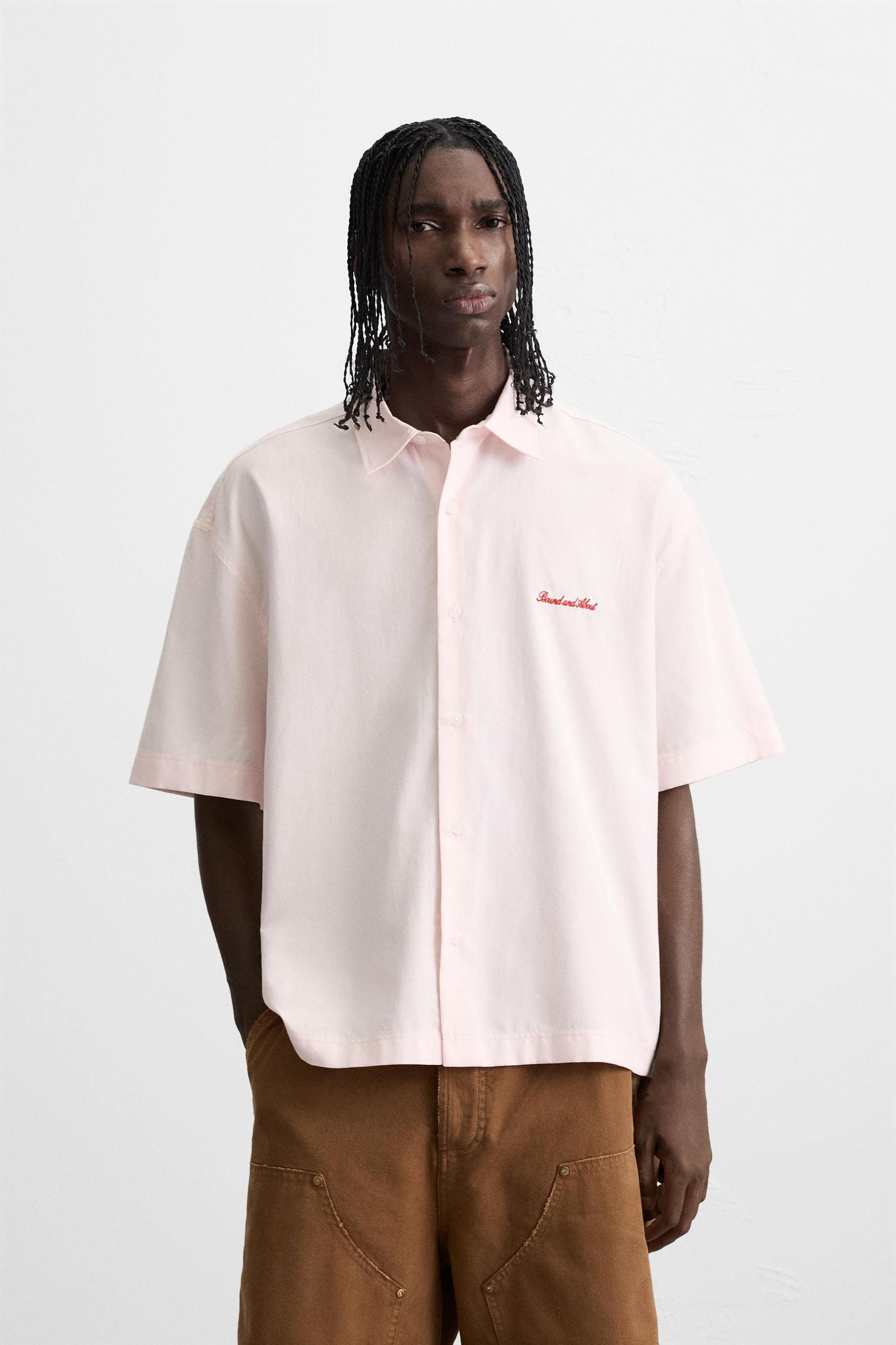 CONTRAST EMBROIDERY SHIRT Product Image
