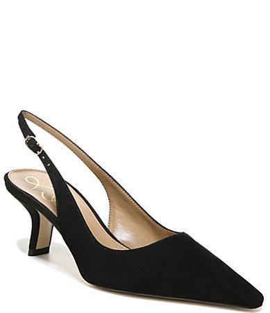 Sam Edelman Bianka Suede Pointed Toe Slingback Pumps Product Image