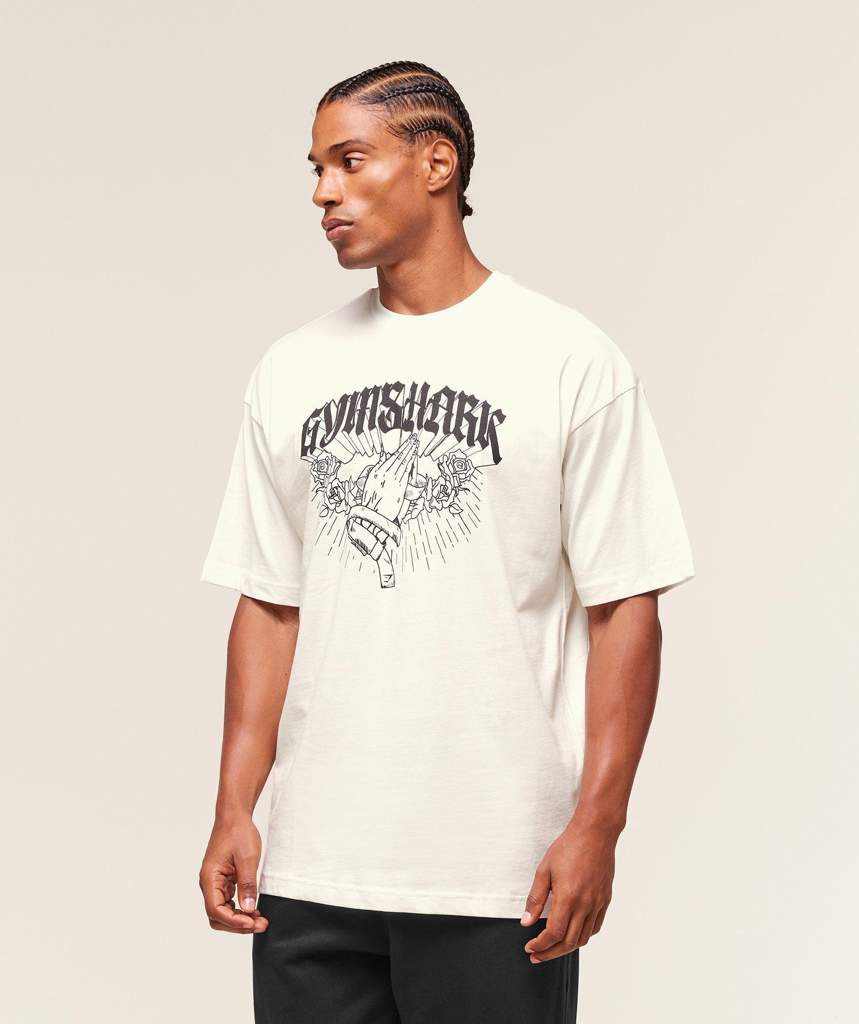 Gymshark Hispanic Heritage T-Shirt - Soft White Male Product Image