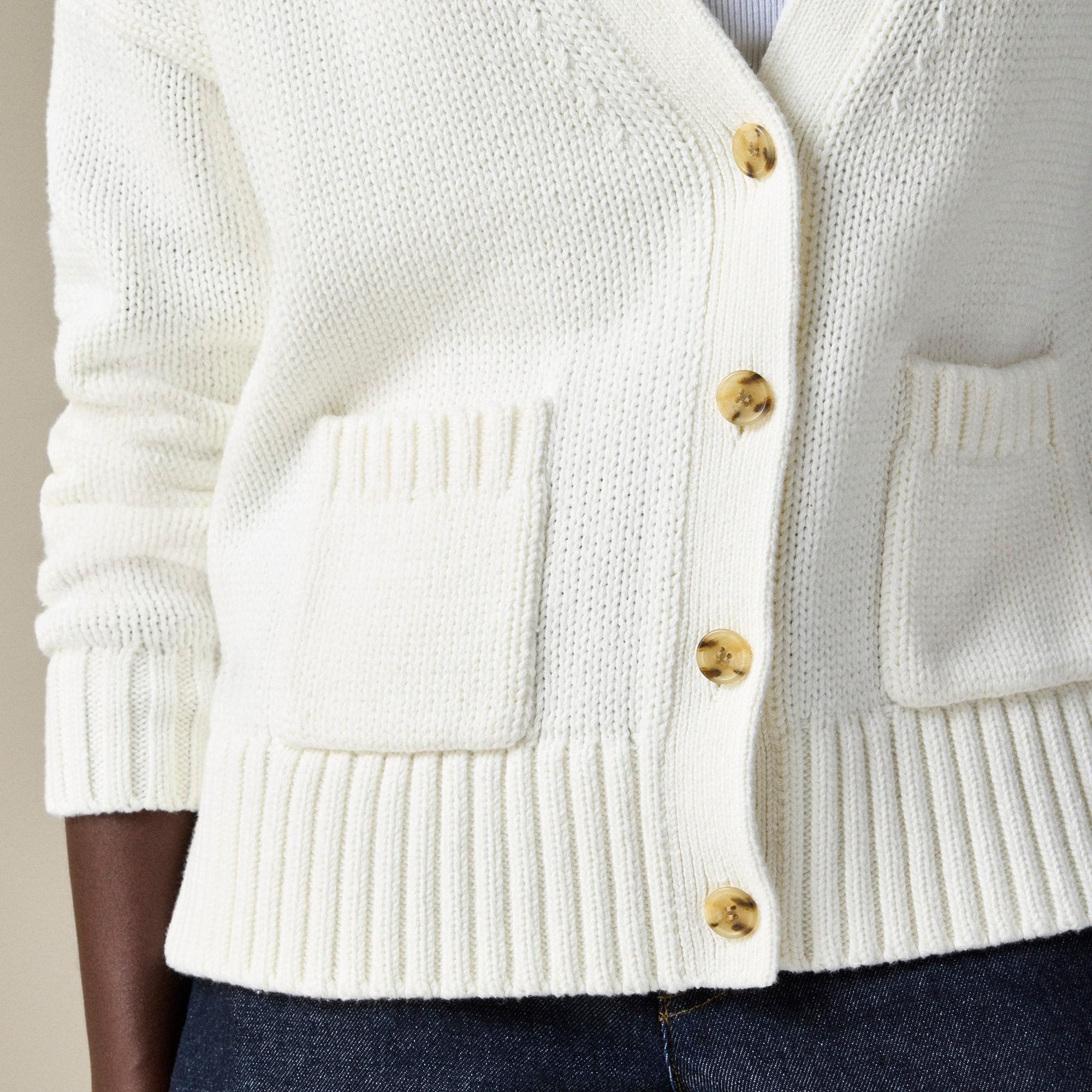 Heritage cotton relaxed cardigan Product Image