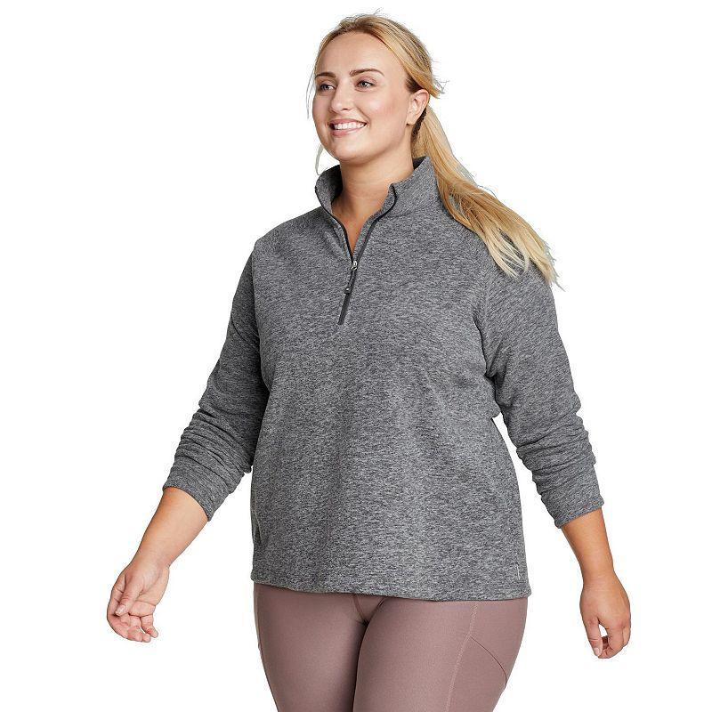 Women's Eddie Bauer Quest 1/4 Zip Pullover, Size: 1XL, Black Product Image