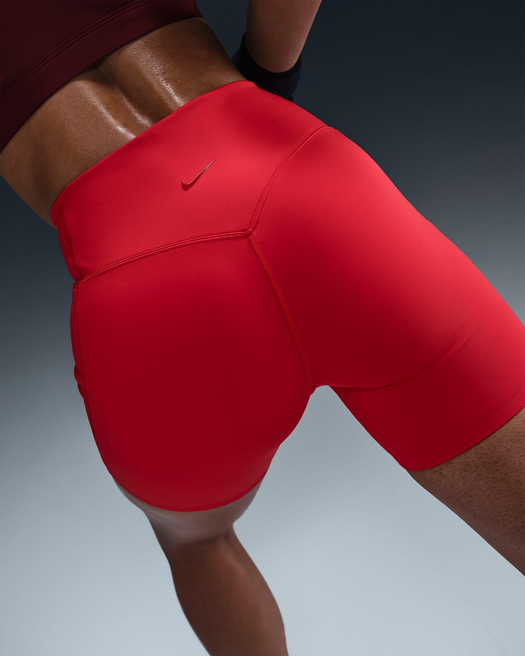 Nike Women's Universa Medium-Support High-Waisted 5" Biker Shorts with Pockets Product Image