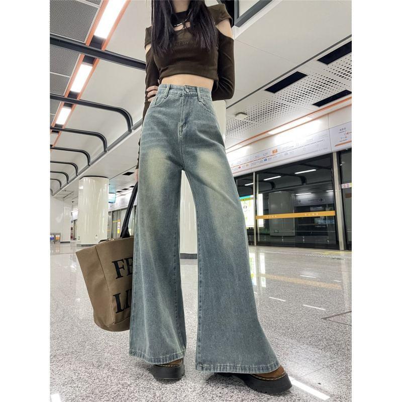 High-Rise Wide-Leg Jeans Product Image