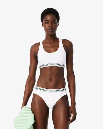 Contrast Band Stretch Cotton Bralette Product Image